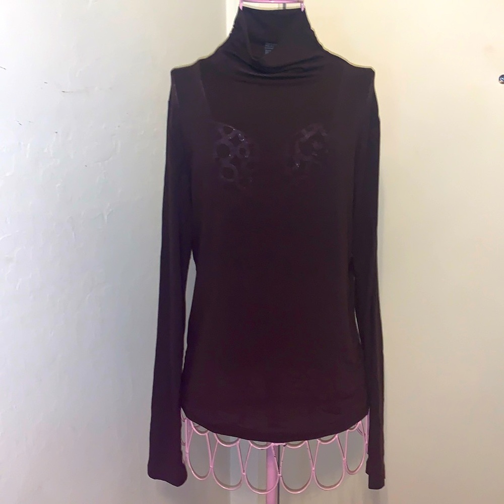 Like New Uniqlo Heat Tech Extra Warm mock Long Sleeve Shirt 271-471601 Small